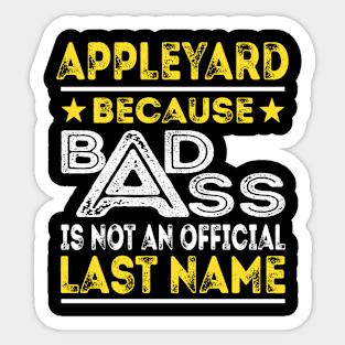 APPLEYARD Sticker